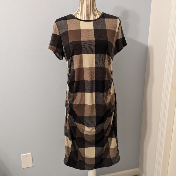 My Bump Women's Maternity Bodycon Causual Short Sleeve Mama Dress - Picture 2 of 5